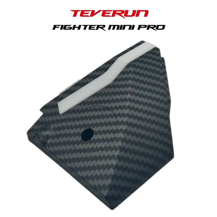 TEVERUN FIGHTER MINI PRO 2025 | CACHE PROTECTION LED DECK AV GAUCHE / AR DROIT EFFET CARBONE