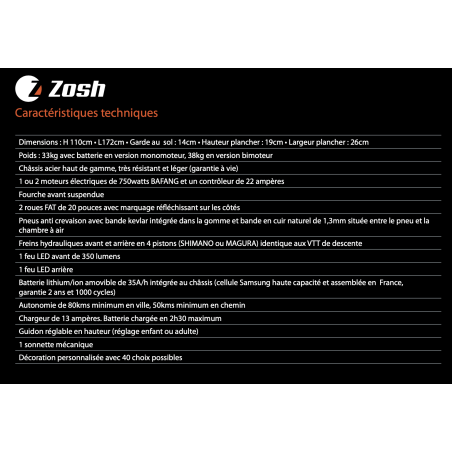 Trottinette électrique tout-terrain Zosh