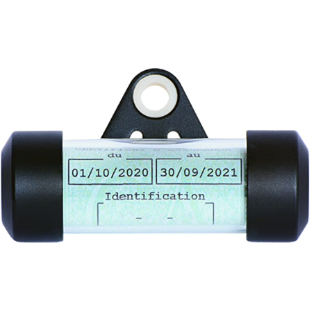 Porte vignette cylindrique Noir