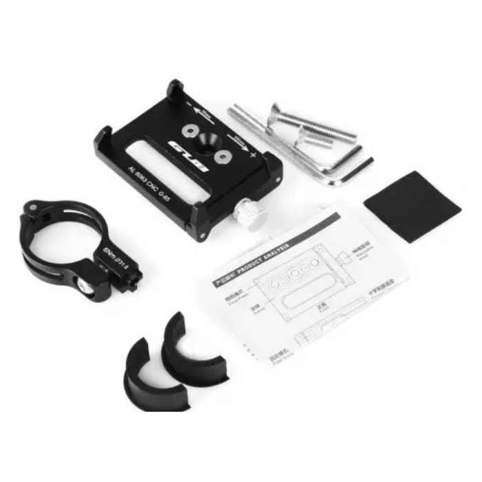 Support de Téléphone Noir en Alliage d'Aluminium - GUB G – 85