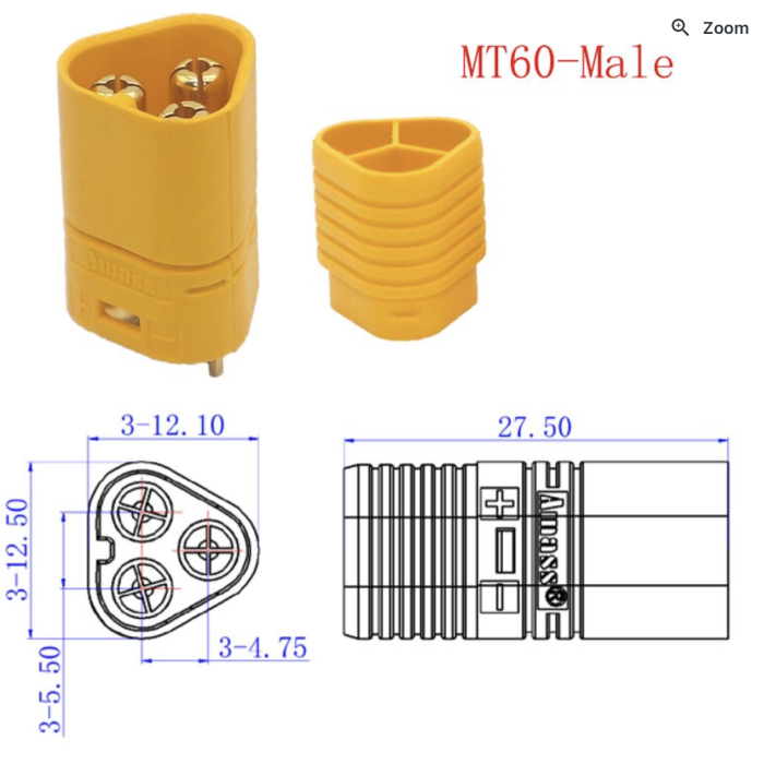 La paire connecteur MT60 AMASS