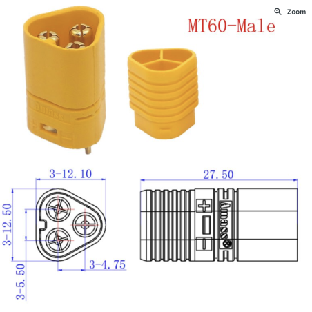 La paire connecteur MT60 AMASS