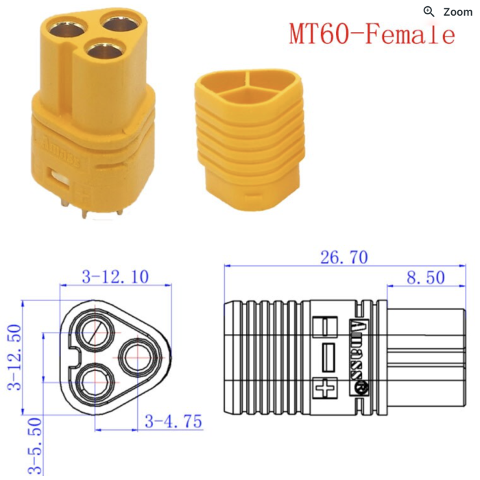 La paire connecteur MT60 AMASS