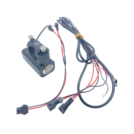 Commutateur et faisceau Funtrott 1 bouton ON-OFF Avec Voyant pour Guidon De 22mm
