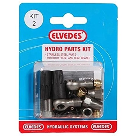Hydro Parts Kit 2: M8 + Banjo Stainless Steel Parts pour Front et Rear Brakes po