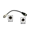 Adaptateur de prise de chargeur NAMI GX16-3P en GX16-2P.