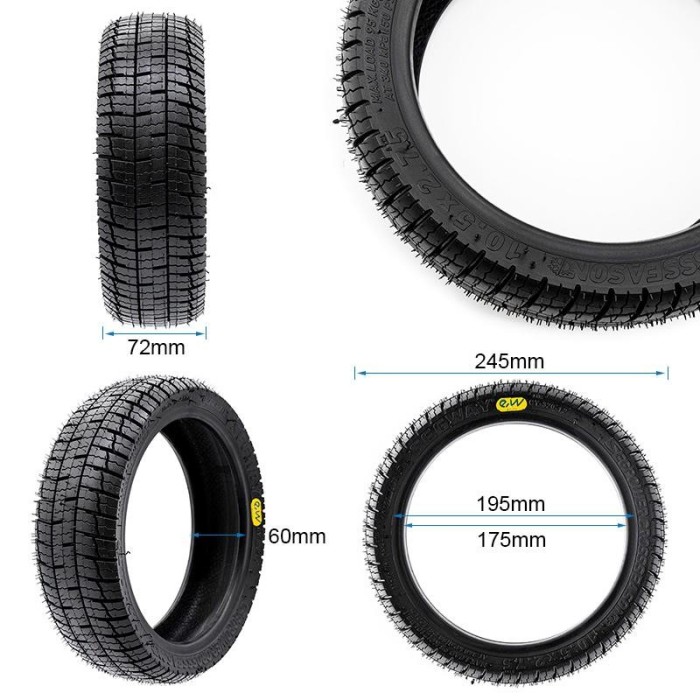Pneu avec gel anti-crevaison pour Segway / Ninebot P65 et P100 Series avec Gel