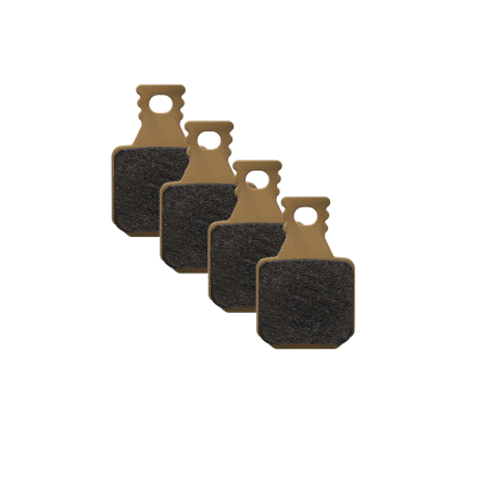 Plaquettes MAGURA 8.r, or, pour frein MT, pistons, 4 Plaquettes, incl. 2 vis