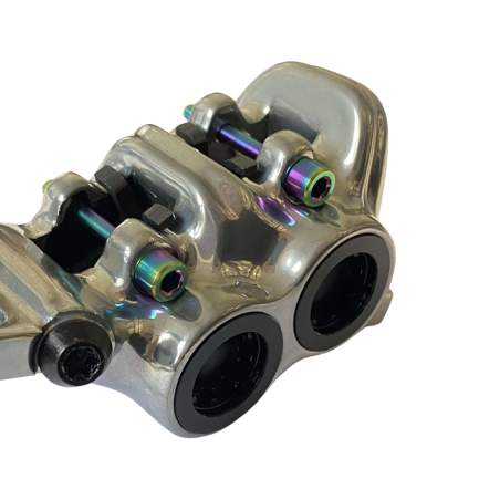 Paire de vis TITANE pour axe de frein pour etrier shimano et magura.