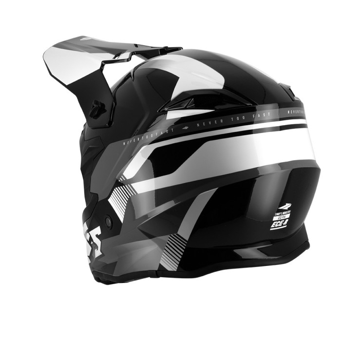 Casque enfant Noir gris blanc
