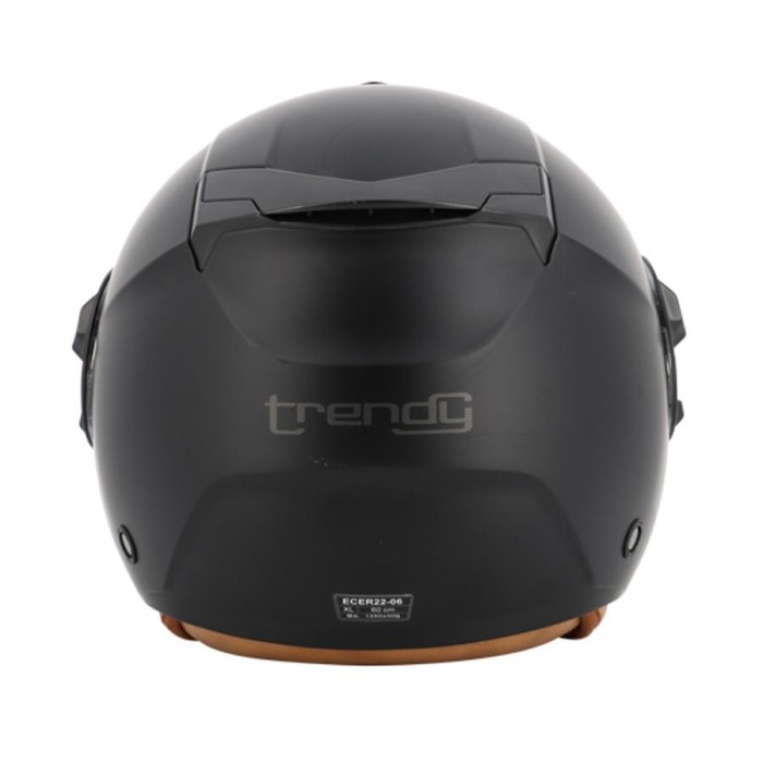 CASQUE JET TRENDY JT-406 DV NOIR MAT CE 22-06