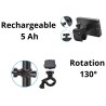 Caméra arrière pour trottinette électrique sur batterie rechargeable.