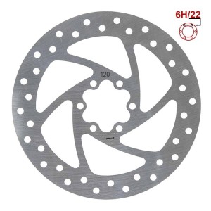Disque de frein 120mm 6H argent