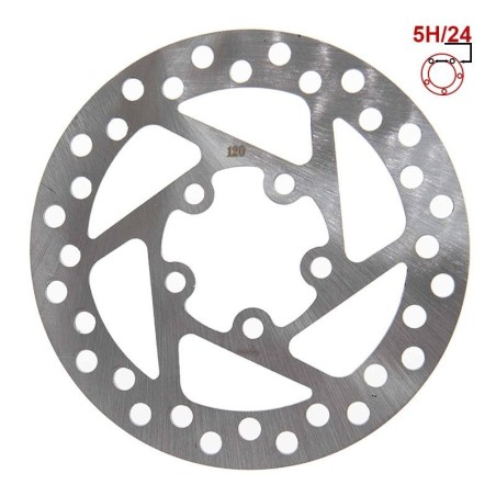 Disque de frein 120mm 5H argent
