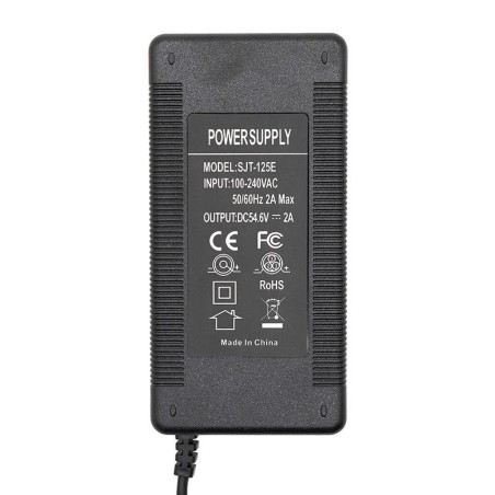 Chargeur 48v (sortie 54,6v) 2A connecteur Julet 3105