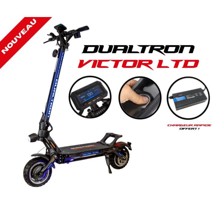 Achat de Trottinette électrique DUALTRON VICTOR - 60V 30Ah / 24Ah au meilleur prix sur Funtrott.fr, Livraison 24H/48H
