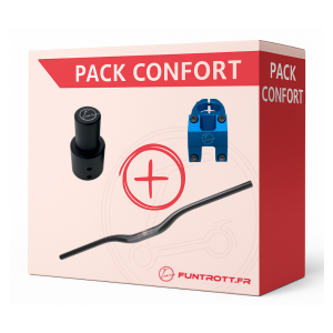 PACK - Guidon en carbone, tige de potence et potence pour Dualtron.