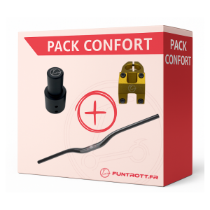 PACK - Guidon en carbone, tige de potence et potence pour Dualtron.