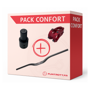 PACK - Guidon en carbone, tige de potence et potence pour Dualtron.