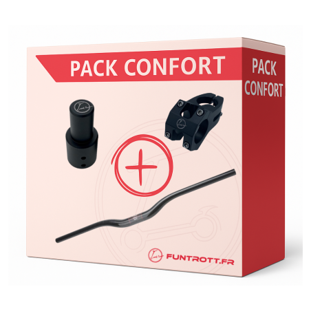 PACK - Guidon en carbone, tige de potence et potence pour Dualtron.