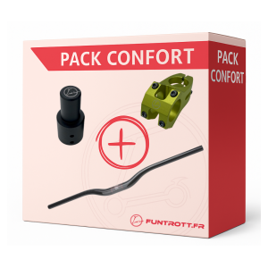 PACK - Guidon en carbone, tige de potence et potence pour Dualtron.