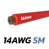 Câble rouge 14 AWG 5M