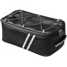 Sac de Vélo Électrique Étanche - Sacoche de Siège avec Rangement, Coffre pour Porte-vélos, Bande Réfléchissante - Noir (8L)