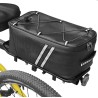Sac de Vélo Électrique Étanche - Sacoche de Siège avec Rangement, Coffre pour Porte-vélos, Bande Réfléchissante - Noir (8L)