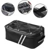 Sac de Vélo Électrique Étanche - Sacoche de Siège avec Rangement, Coffre pour Porte-vélos, Bande Réfléchissante - Noir (8L)