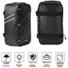 Sac de Vélo Électrique Étanche - Sacoche de Siège avec Rangement, Coffre pour Porte-vélos, Bande Réfléchissante - Noir (8L)