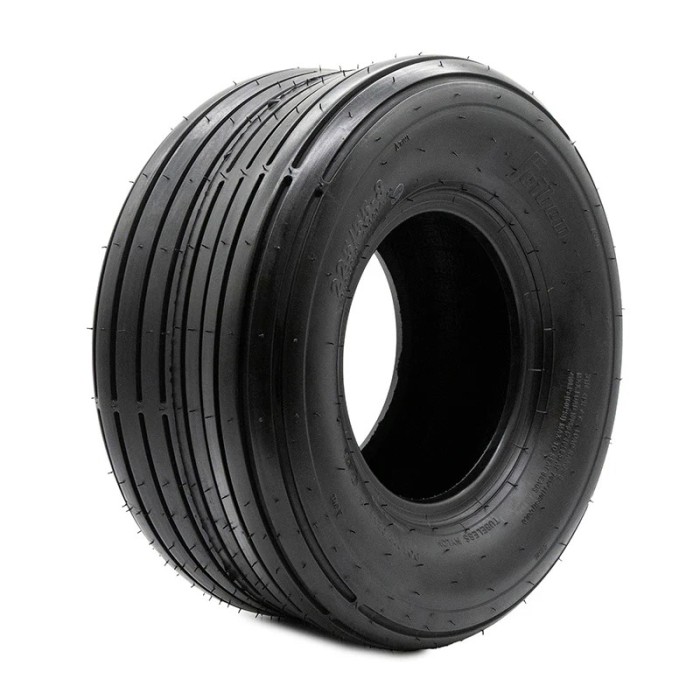 Pneu tubeless 18x9 5-8 / 225/55-8 lisse [Feiben]