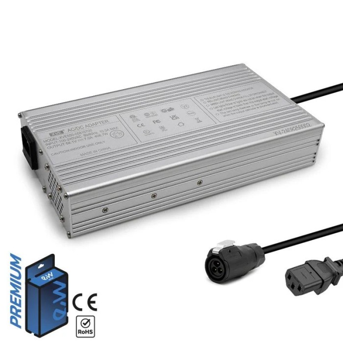 Chargeur 52V (sortie 58,1V) 7A connecteur LP16