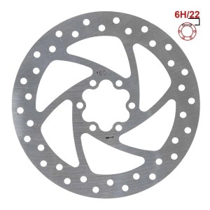 Disque de frein 160mm 6H argent