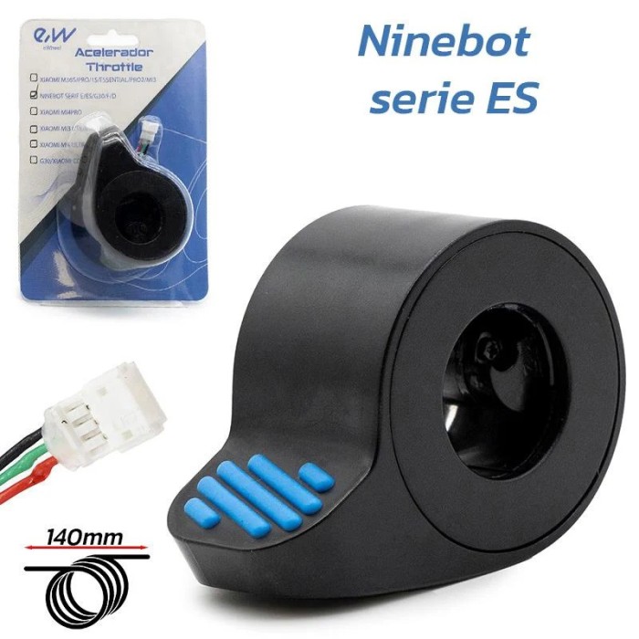 Accélérateur Ninebot série ES bleu - Connecteur JST ZH