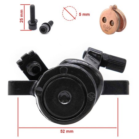 Étrier de frein CT005-M08 mécanique L 50mm noir pour Ninebot séries F et D