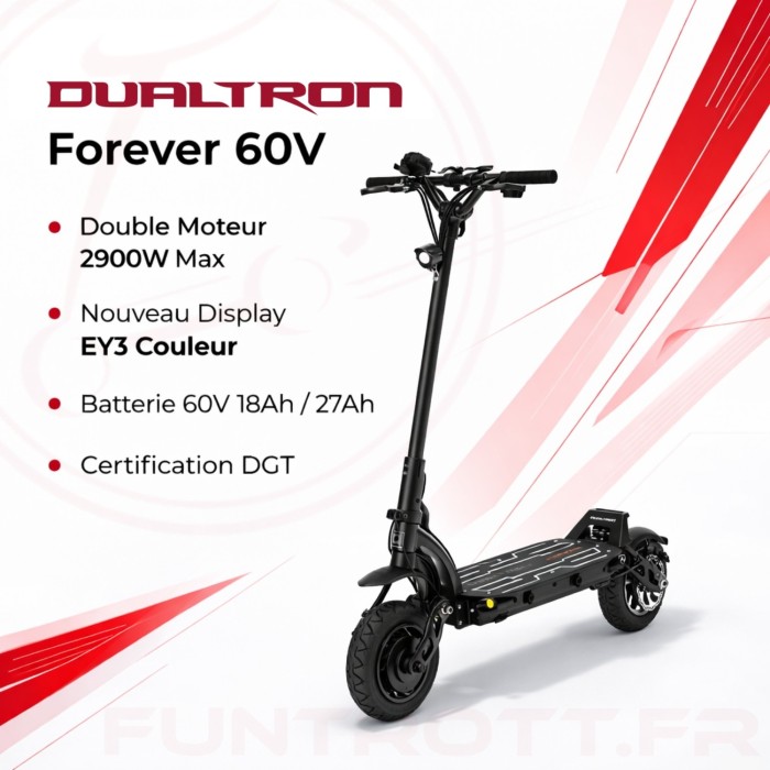 Trottinette Dualtron Forever 60V EY3 2025 - Double moteur