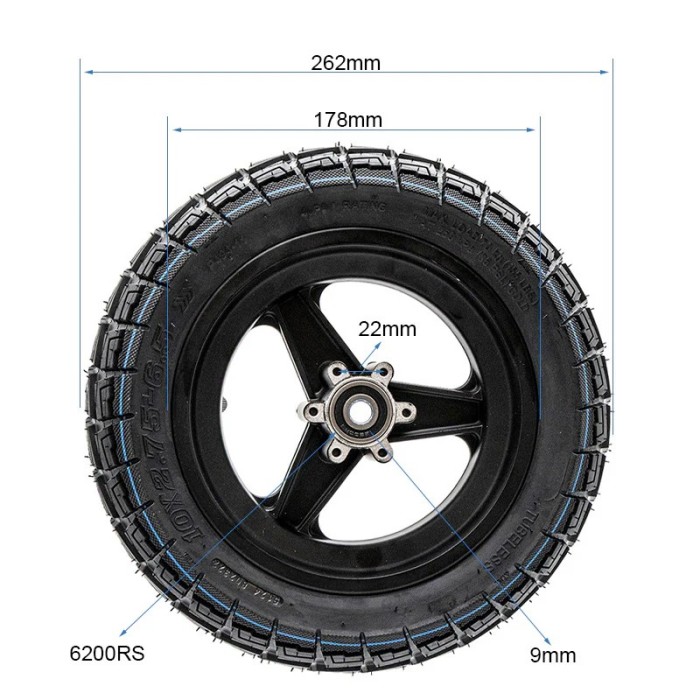 Roue avant Kukirin G2/G3 (Sans logo)
