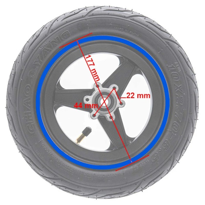 Jante 6,5" avec biseau 47 mm pour Smartgyro Speedway & Rockway
