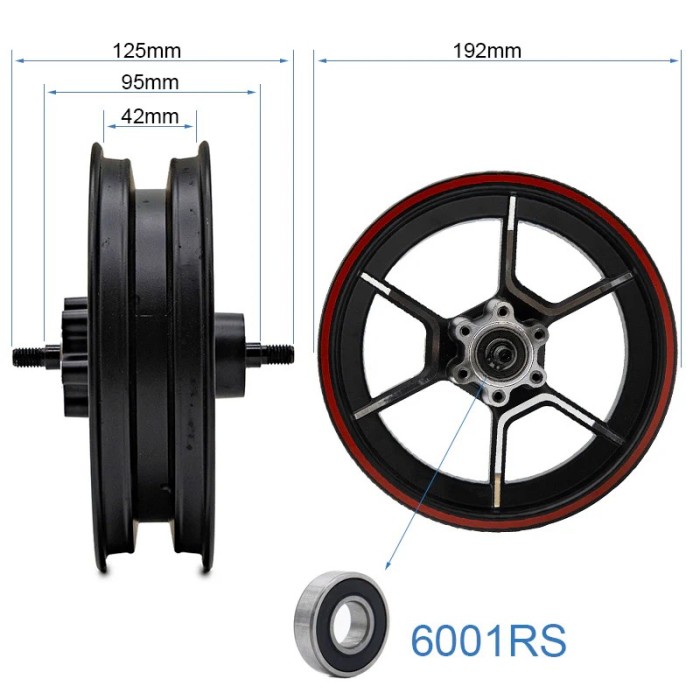 Roue avant Niu KQi300X