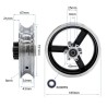 Jante 6/B34mm pour Kugoo kirin M4
