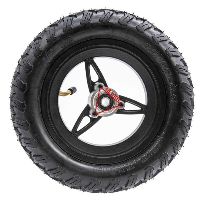 Jante avec pneu 6,5/B50mm avec pneu 85/65 pour Ecoxtrem
