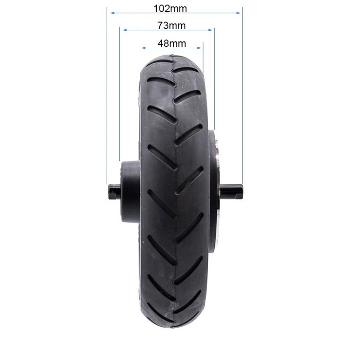 Jante solide de 6,1" avec cadre de 44 mm pour Ninebot E2/E2 Plus [Ninebot]