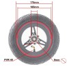 Jante 6,5"/B50 rouge pour Smartgyro et Zwheel