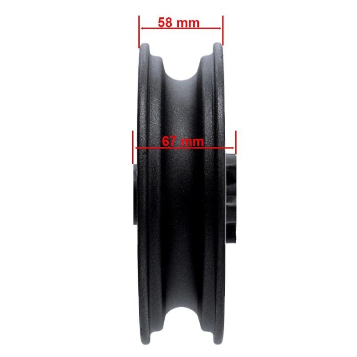 Jante 6,5"/B50 rouge pour Smartgyro et Zwheel