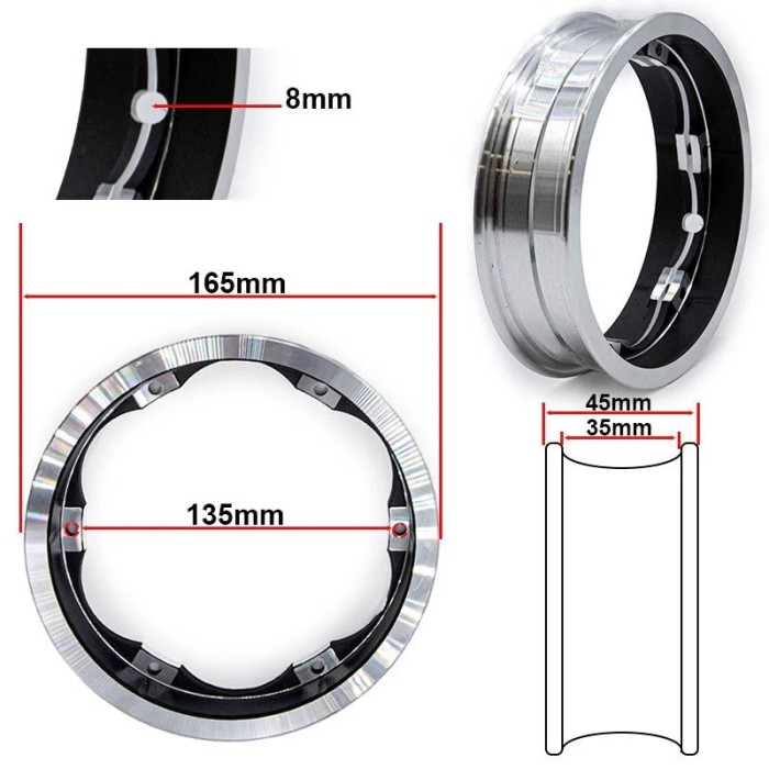 Jante moteur 6/B34mm pour Dualtron Eagle/Victor [Minimotors]
