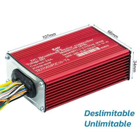 48V 23A 800W 6-12-18-25km/h (AVEC câble de limitation) Smartgyro