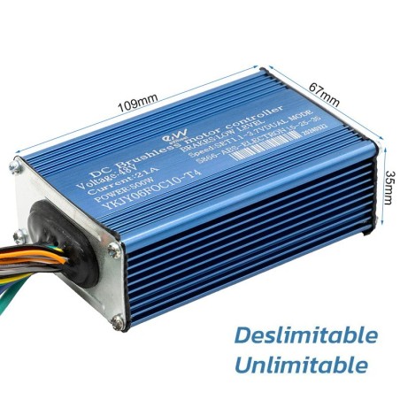 48V 21A 500W 15-25-35 km/h débridable - Smartgyro non homologue